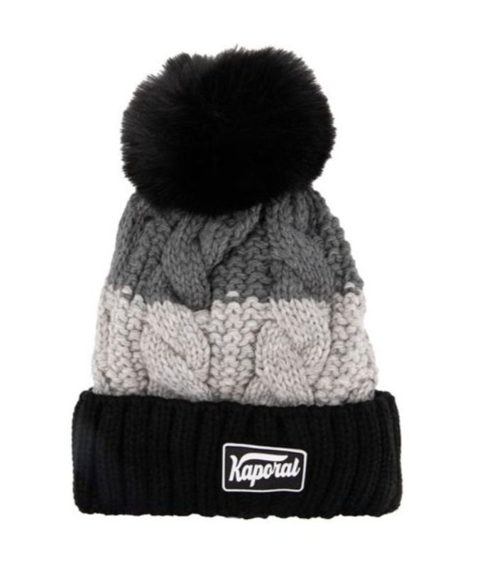 Bonnet tricolore pompon bi color isaya Homme Kaporal. - photo numéro 3