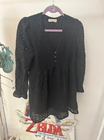 Robe noire bleu marine