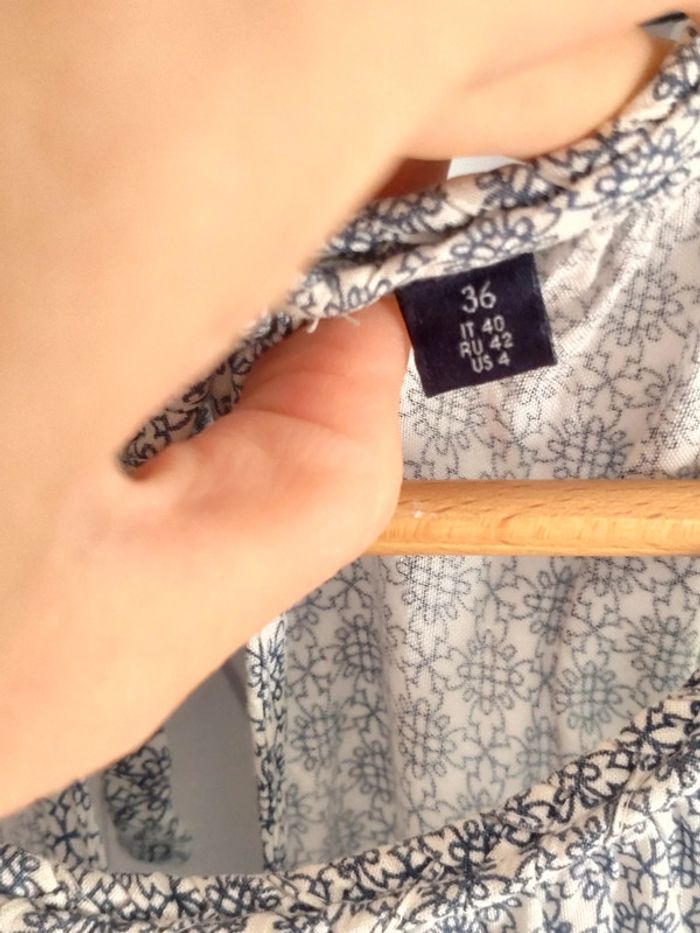 Robe femme été motifs bleus Kiabi taille 36 - photo numéro 3