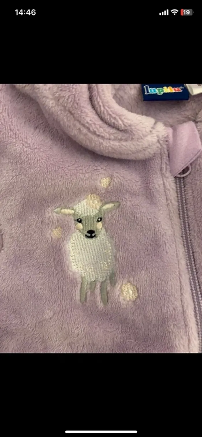 Gilet polaire mauve - photo numéro 3