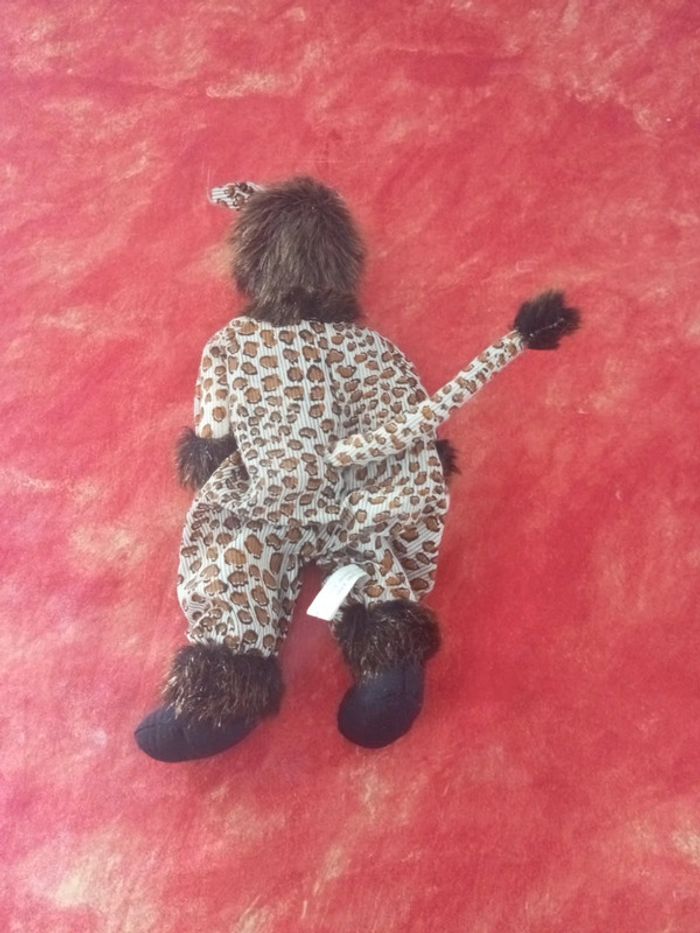 Poupée pantin clown chat tigre - photo numéro 5