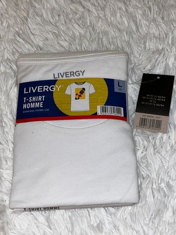 Tee shirt Lidl série limité neuf homme livergy T L