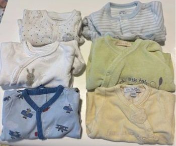 Lot de 6 pyjamas naissance 