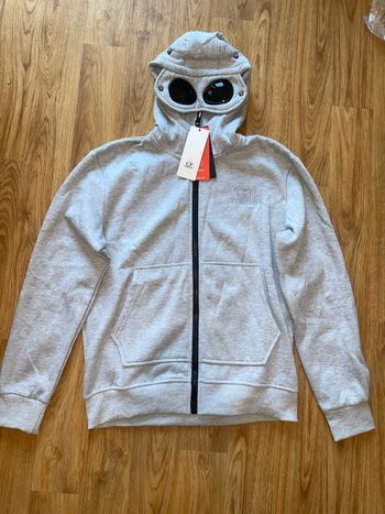 hoodie C.P. Company Goggle Hoodie gris clair