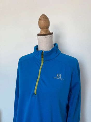 T-shirt polaire haut pull sport technique running salomon manches vest veste jacket men sweat