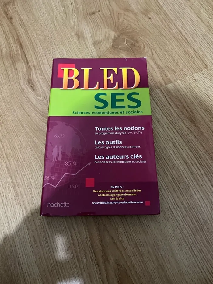 Livre Bled SES