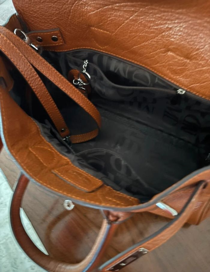 Sac Mac Douglas en cuir camel - modèle Pyla - photo numéro 6