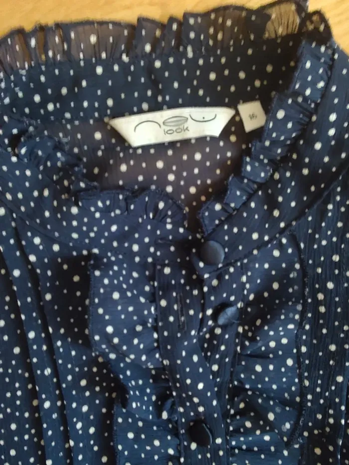 Robe voilage Bleu marine T. 42 - photo numéro 4