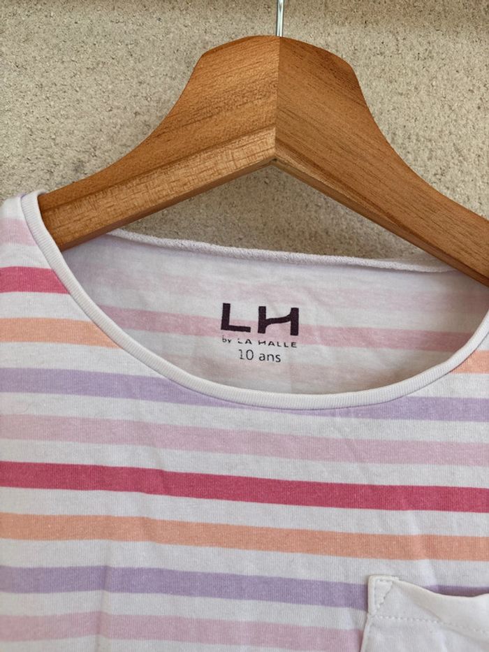 t-shirt marinière colorée - photo numéro 2