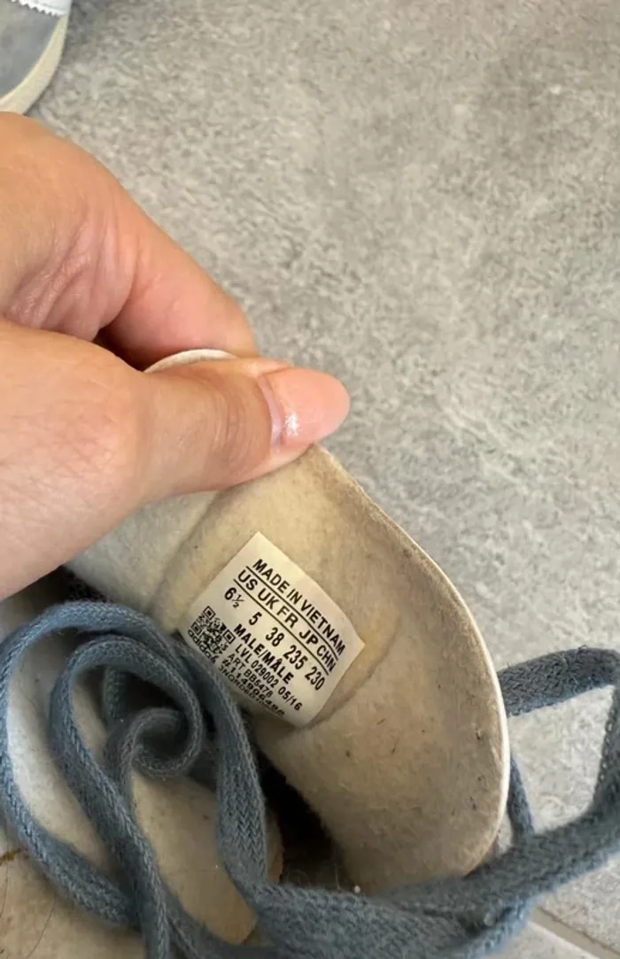 Baskets Adidas Gazelle femme taille 38 grises - photo numéro 6