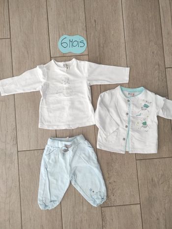 Ensemble lot 3 pièces mixte 6 mois