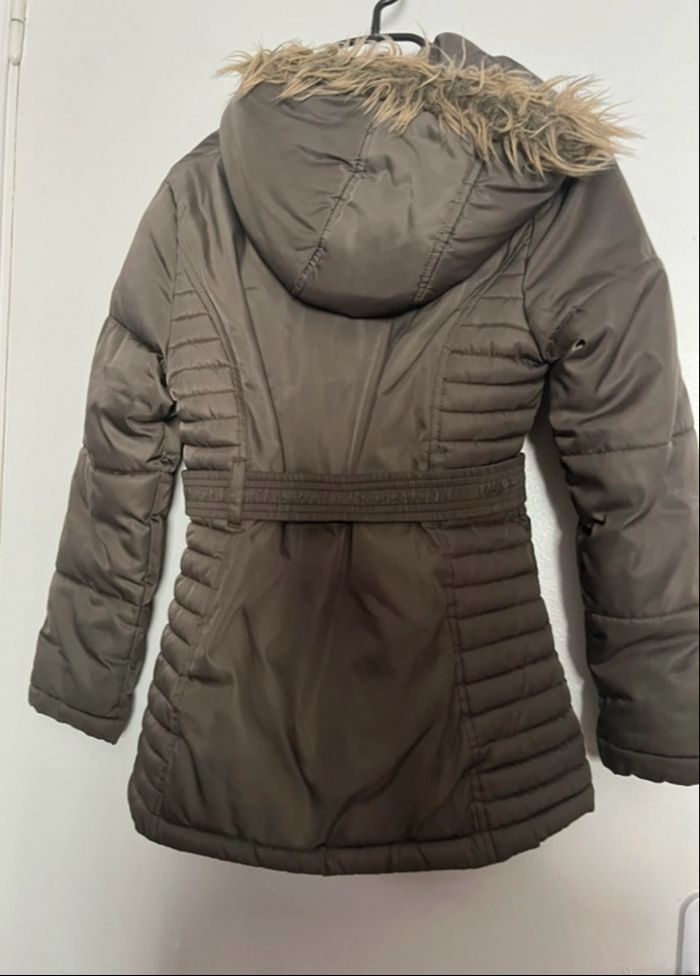 Creeks Veste doudoune kaki à capuche fille taille 10ans (8/10ans) - photo numéro 6