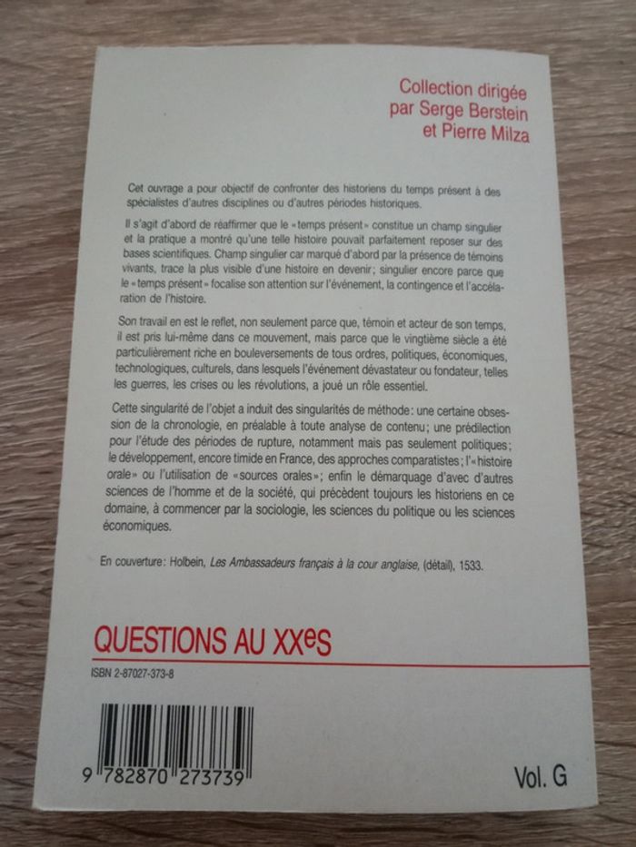 Denis Peschanski 📚 Histoire politique et sciences sociales Questions au XXes - photo numéro 2