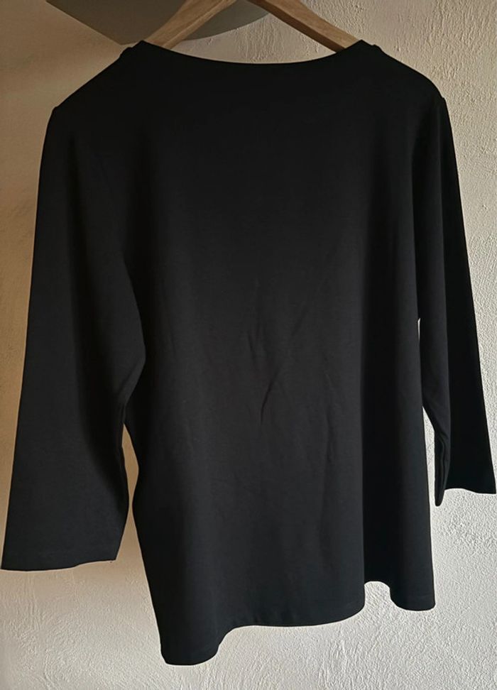 Polo manche longue noire Cecil - photo numéro 3