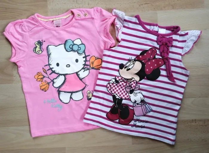 Lot de 2 t-shirts fille 2 ans (86 cm)