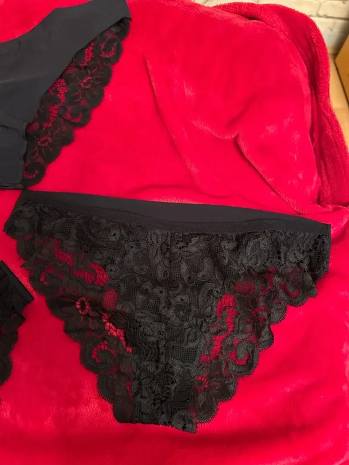 3 culottes dentelle noir - photo numéro 2