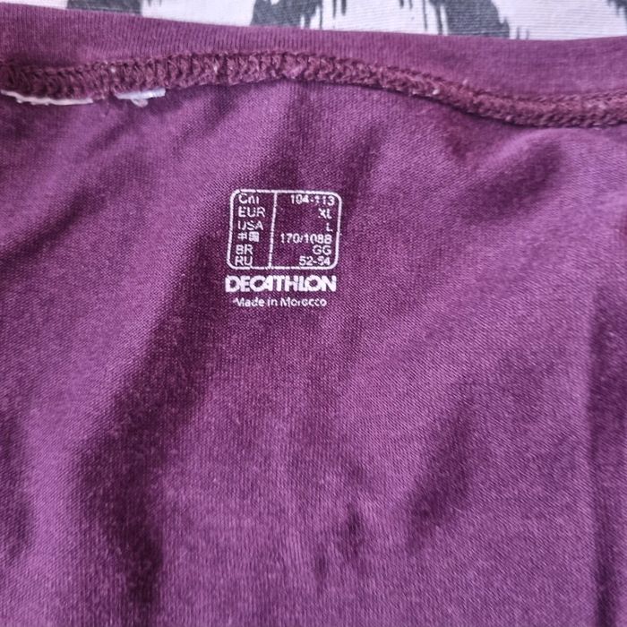 Tshirt col rond Décathlon xl prune neuf - photo numéro 2