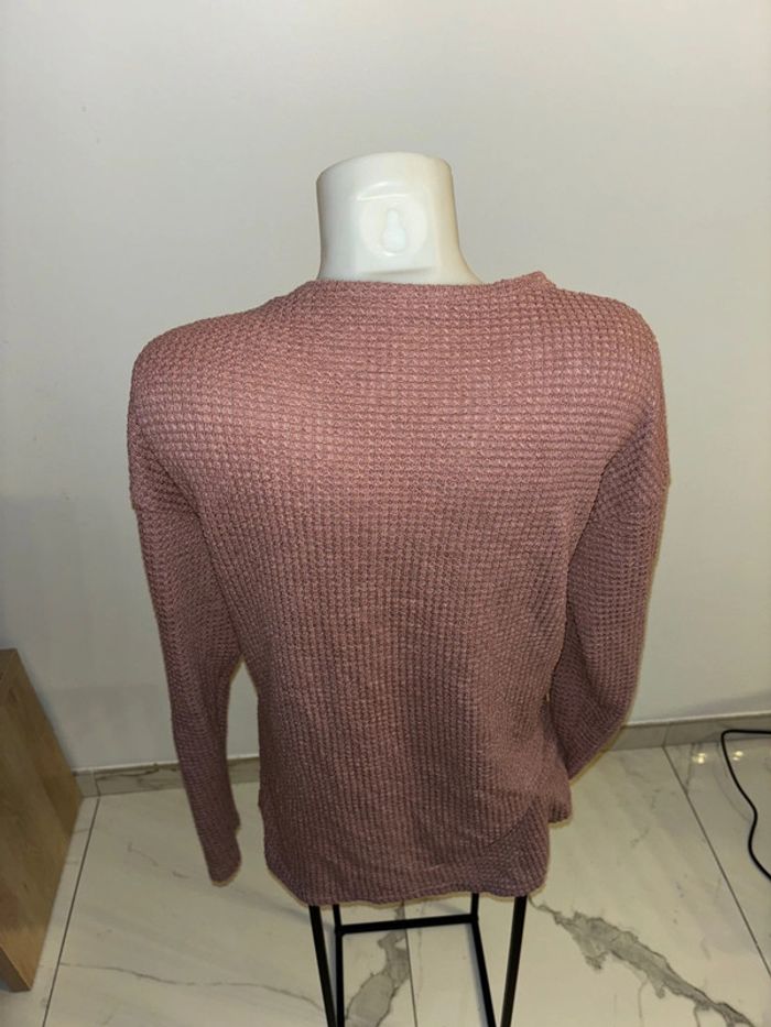 Pull femme rose taille L en bon état - photo numéro 3