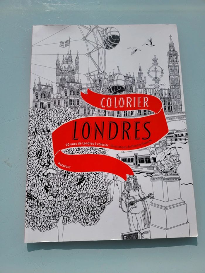 Grand cahier de coloriage Colorier Londres, éditions Marabout (47) - photo numéro 2