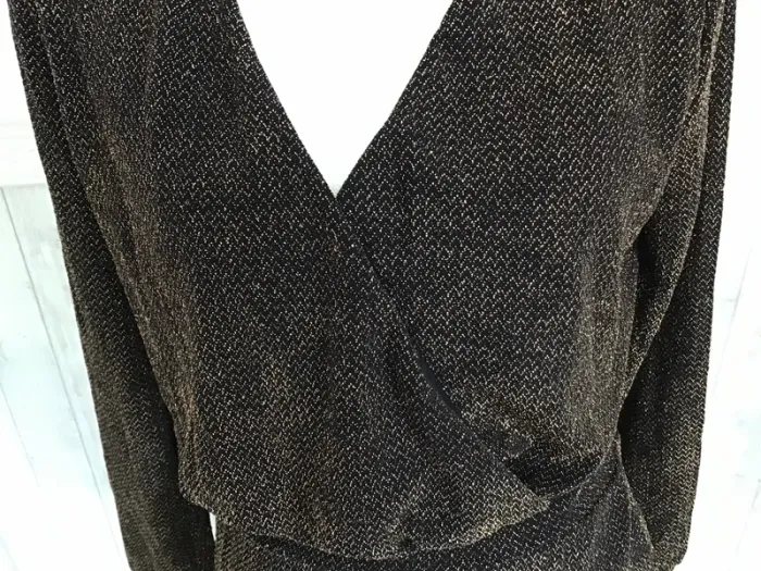 Robe fluide pailletée mango mng neuve - photo numéro 2