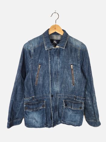Veste en Jean Femme Burberry London - Bleu Marine - Taille 40 (UK 12)