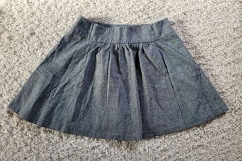 Jupe évasée patineuse gris chiné neuve