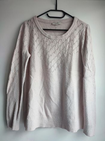 Pull tricot rose