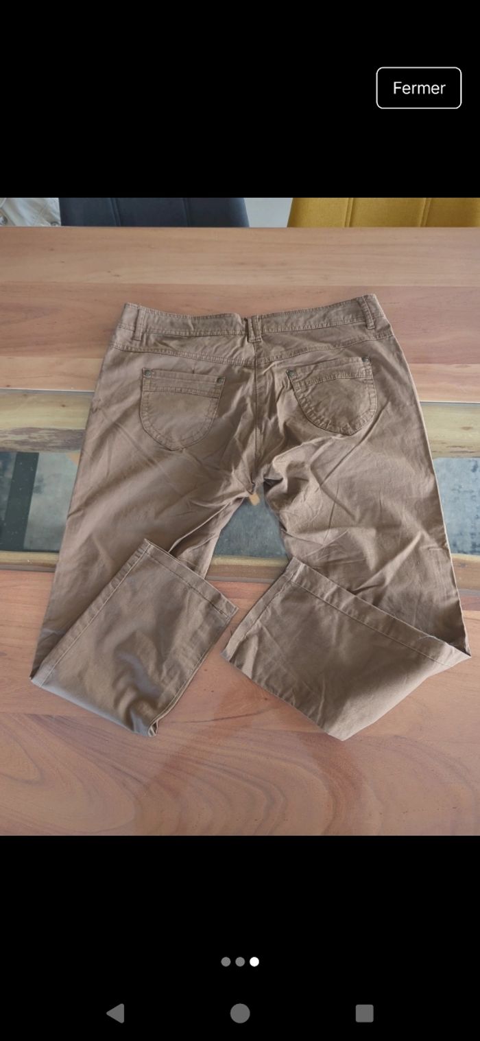 Pantacourt marron taille 42 - photo numéro 3