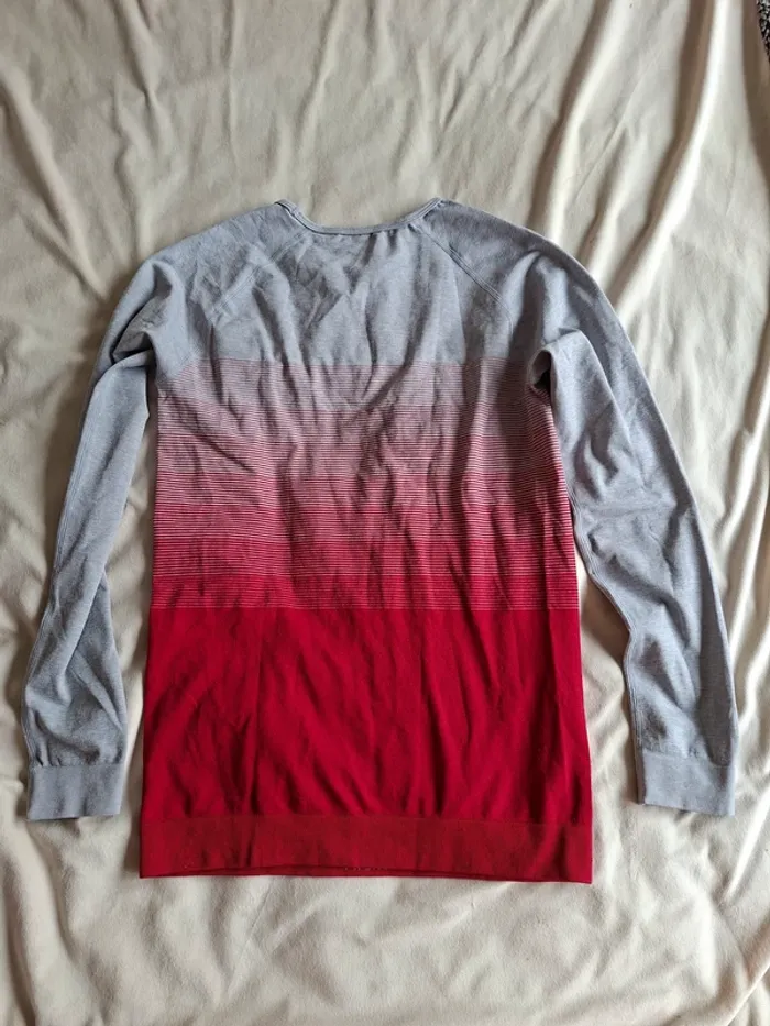 t-shirt manche longue de sport fille, gris et rouge, taille 14/16 ans, marque Crivit - photo numéro 3