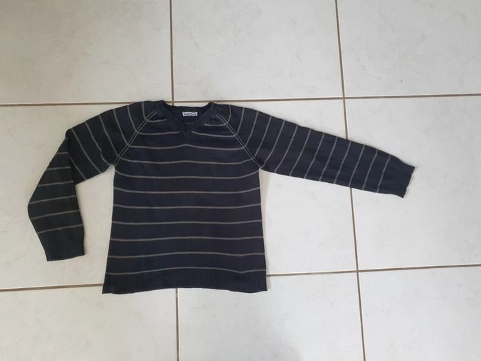 Pull col V garçon 8/10 ans tao v12 - photo numéro 2