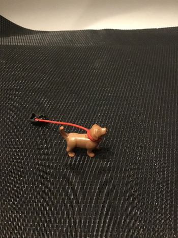 Playmobil figurine chiot avec laisse animaux domestiques chien