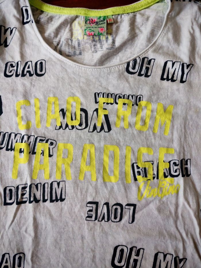 T shirt écriture fluo - photo numéro 2