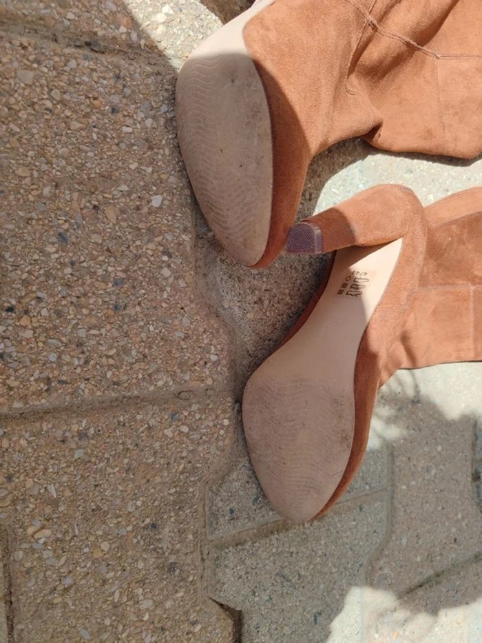 Bottes à talon marron - photo numéro 3