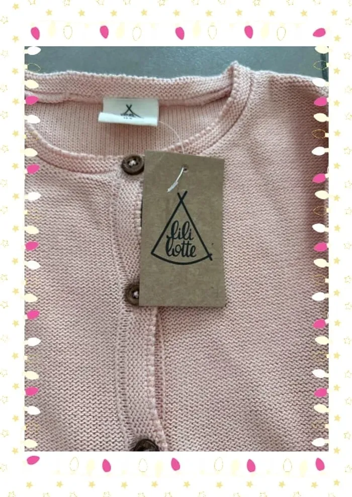Gilet rose enfant fille taille 10 ans lililotte - photo numéro 4