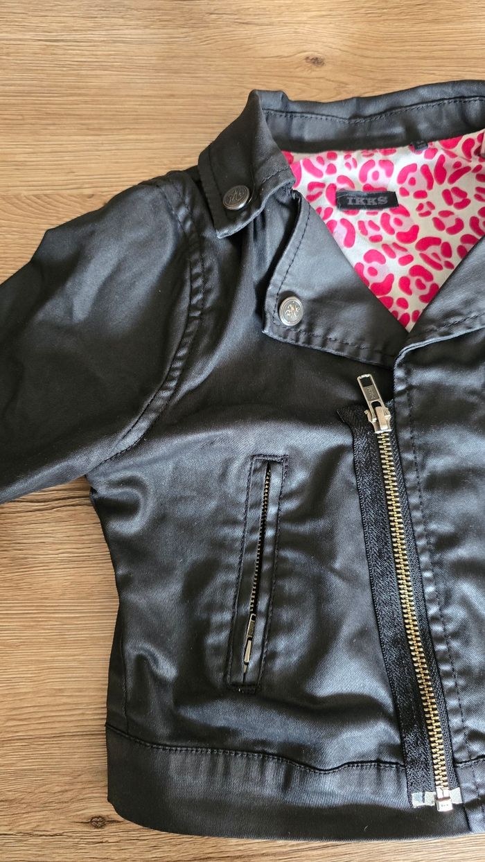 Veste similicuir ikks taille 5 ans - photo numéro 3