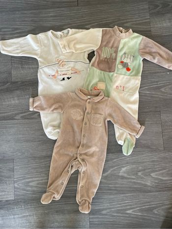 Lot de 3 pyjamas bébé garçon
