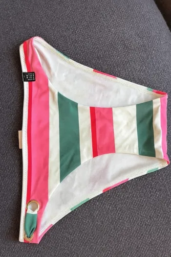 👙 Bas de bikini rayé Etam – Neuf avec étiquette