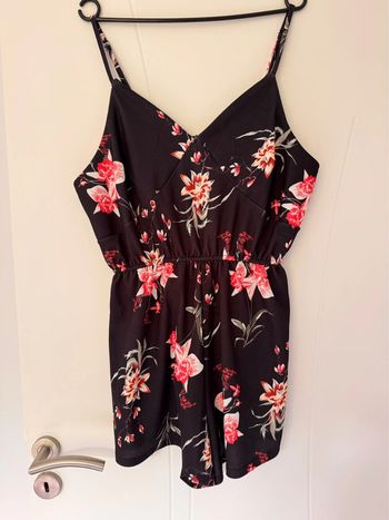 Combi-short à fleurs – Taille XL – Bretelles réglables