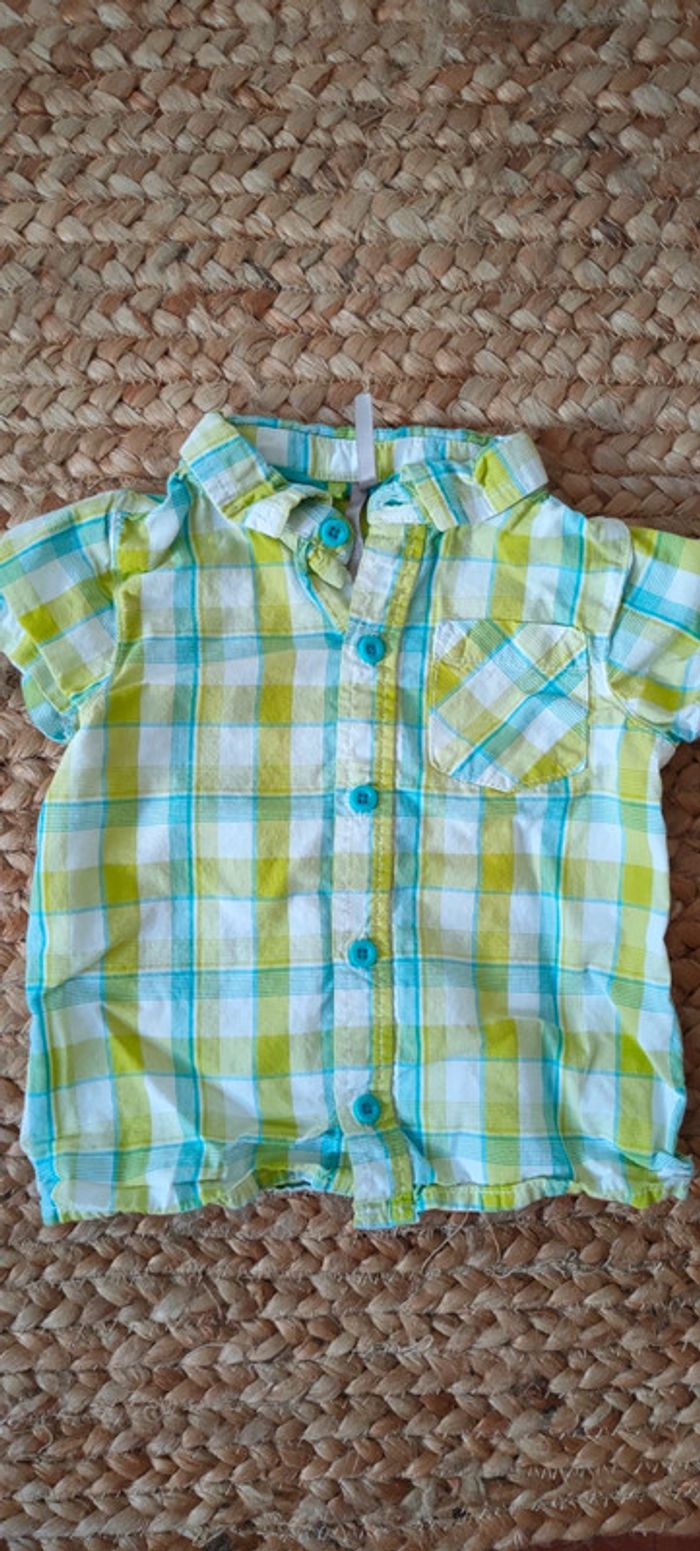 Chemise manches courtes 6 mois