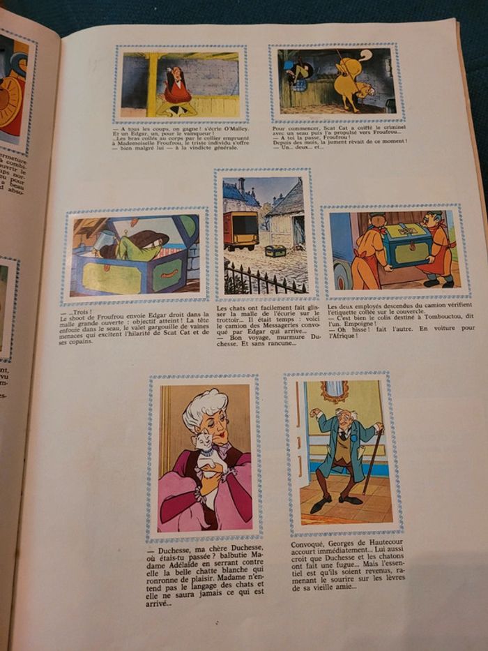 RARE 1971 Album Panini ancien Disney Le monde prodigieux des Aristochats chats complet - photo numéro 8