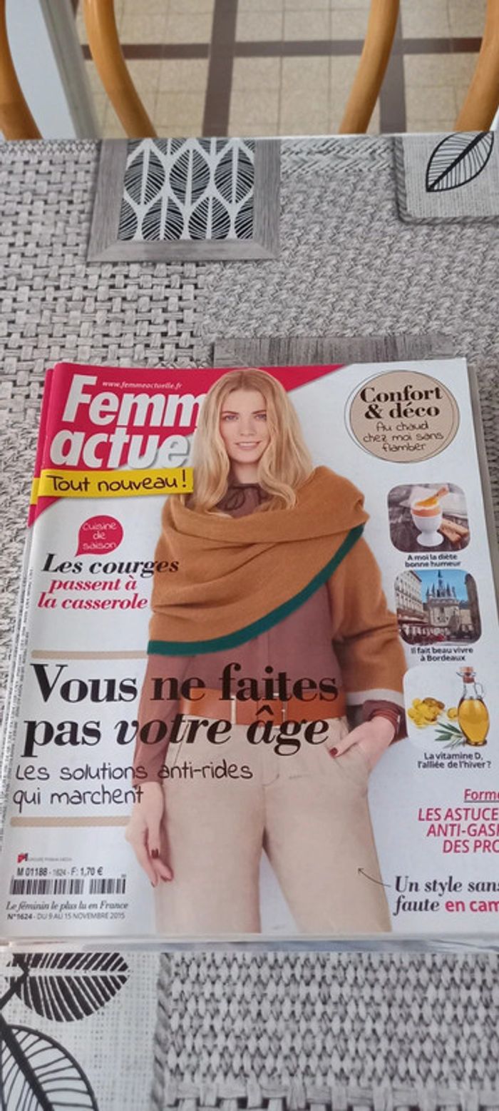 Magazines Femme actuelle année 2015 - photo numéro 9