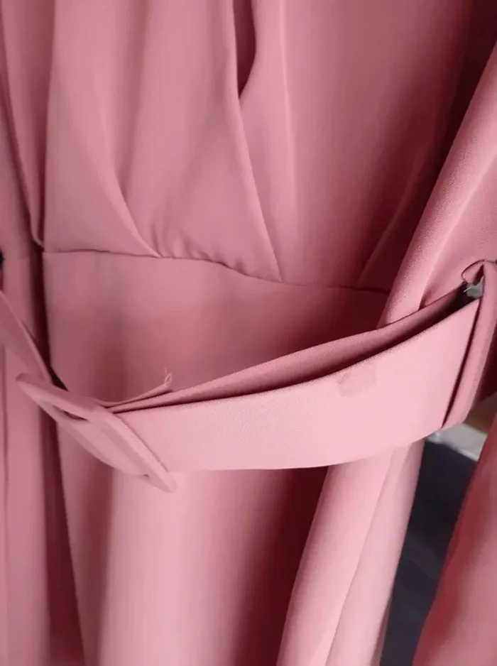 Robe chic rose habillée taille unique 38/40 - photo numéro 3