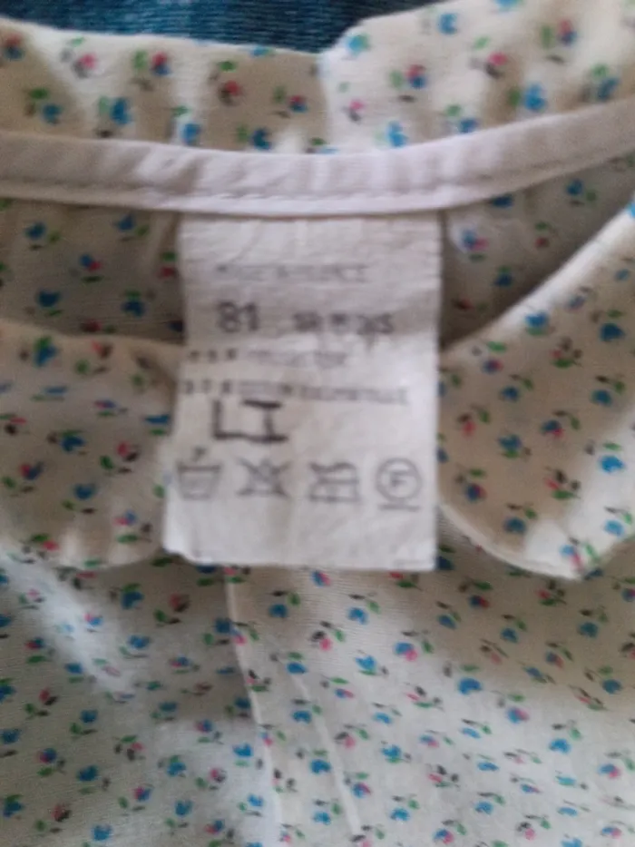 Chemise à fleurettes 80 - photo numéro 3