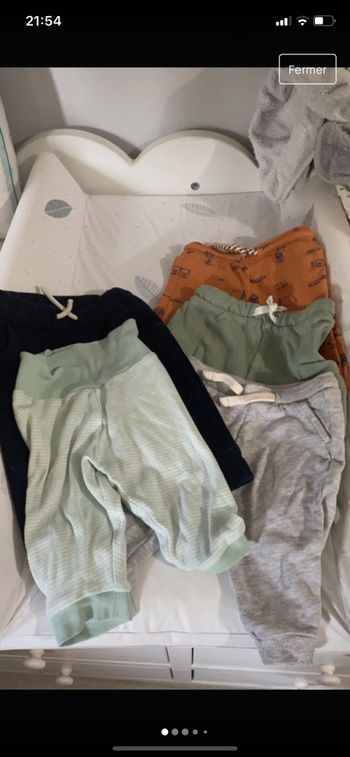 Lot de 5 pantalons 3-6 mois 62 cm
