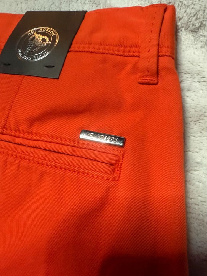 Roy Robson - Short « Denim » orange, taille 52 - photo numéro 5