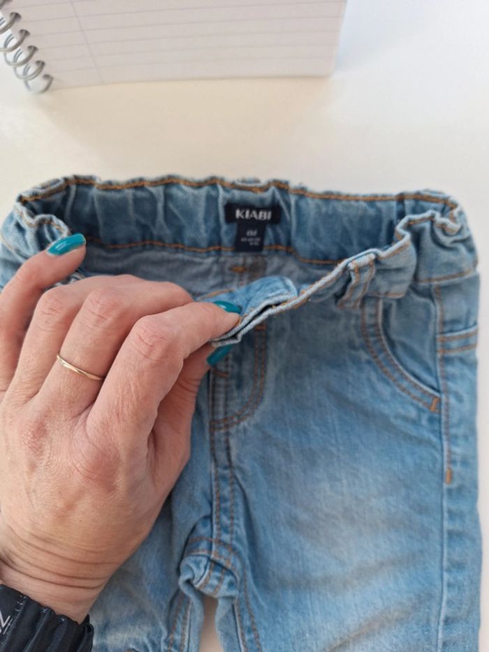 Lot 4 pantalons jeans 6 mois - photo numéro 9