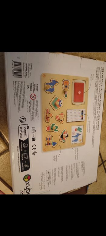 Set créatif enfant en bois tampon