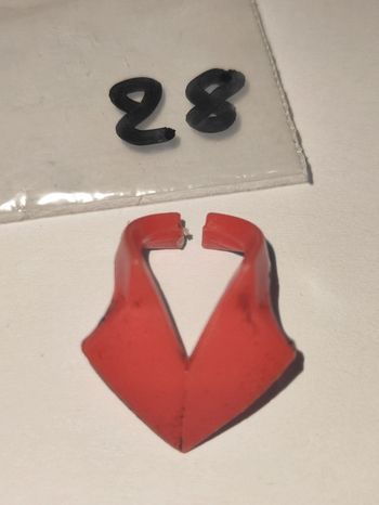 Playmobil vintage foulard col V rouge