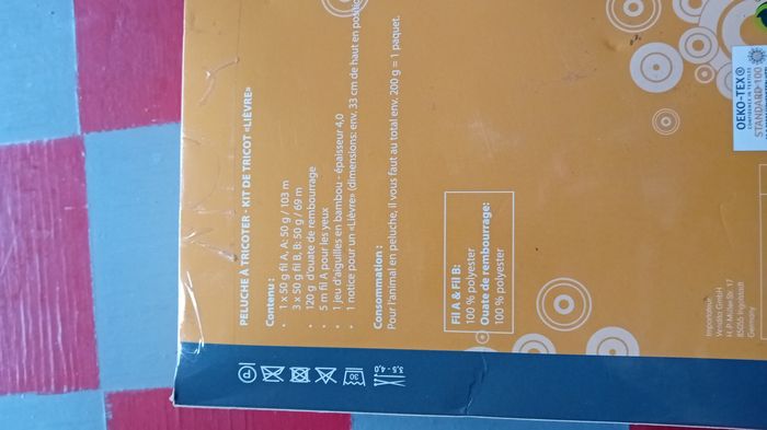 Kit de tricot lapin - photo numéro 2