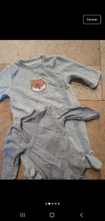 Bodies bébé fille garçon kiabi 0 mois
